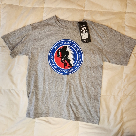 NWT Gray Hockey Hall of Fame Youth T-Shirt Size Large - Picture 1 of 5